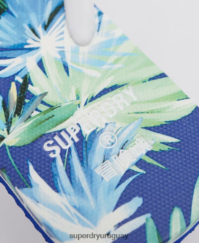 uy Superdry mujer chanclas vintage clásicas azul DT2N8Z6770 zapatos