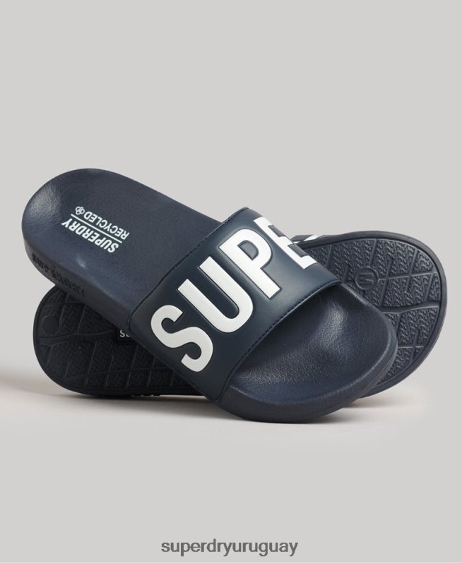 uy Superdry mujer Deslizadores de grupo de núcleo de código Armada DT2N8Z4359 zapatos