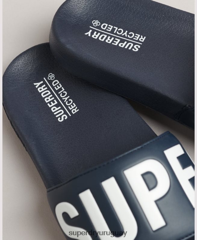 uy Superdry mujer Deslizadores de grupo de núcleo de código Armada DT2N8Z4359 zapatos