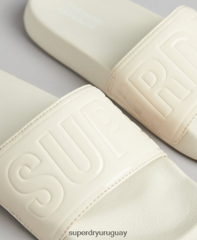 uy Superdry mujer Deslizadores de grupo de núcleo de código crema DT2N8Z4390 zapatos
