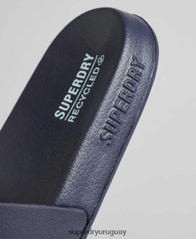 uy Superdry mujer chanclas de piscina con logo de código Armada DT2N8Z4392 zapatos