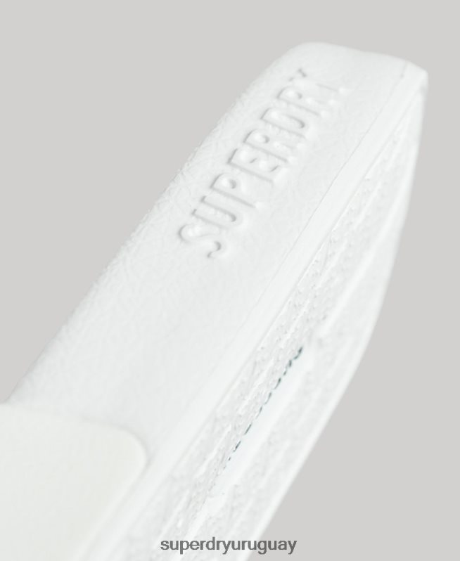uy Superdry mujer chanclas de piscina con logo de código blanco DT2N8Z4369 zapatos