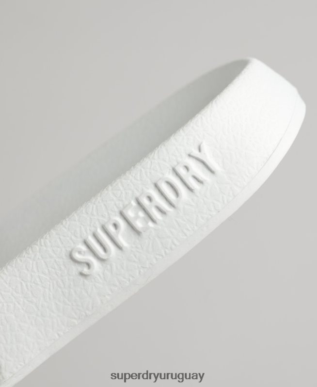 uy Superdry mujer chanclas de piscina con logo de código blanco DT2N8Z4379 zapatos