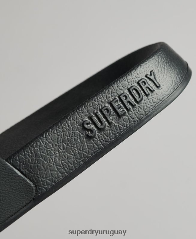 uy Superdry mujer chanclas de piscina con logo de código negro DT2N8Z4372 zapatos