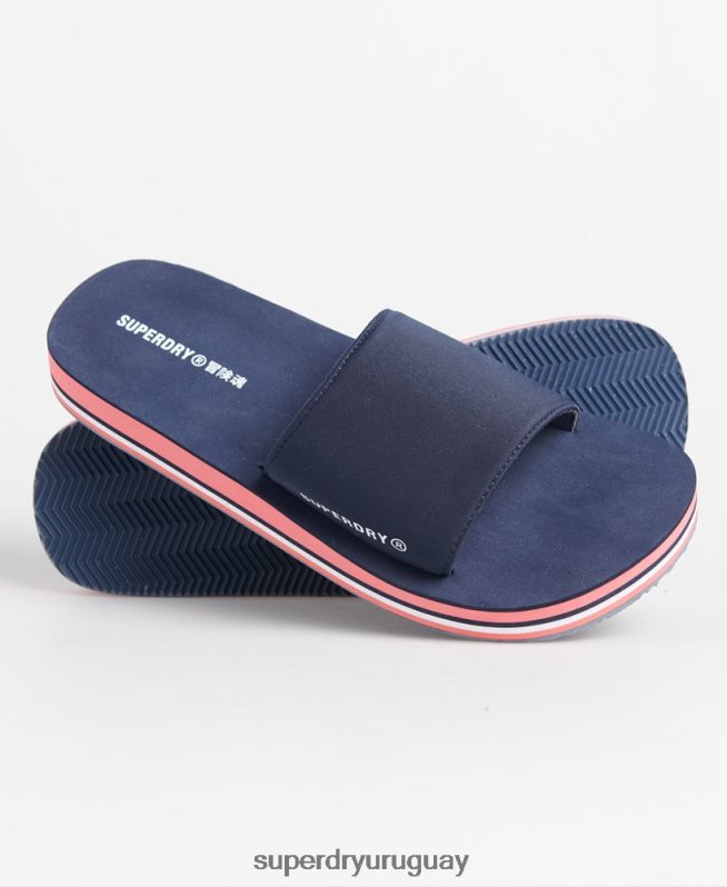 uy Superdry mujer deslizadores de deporte de natación Armada DT2N8Z6721 zapatos