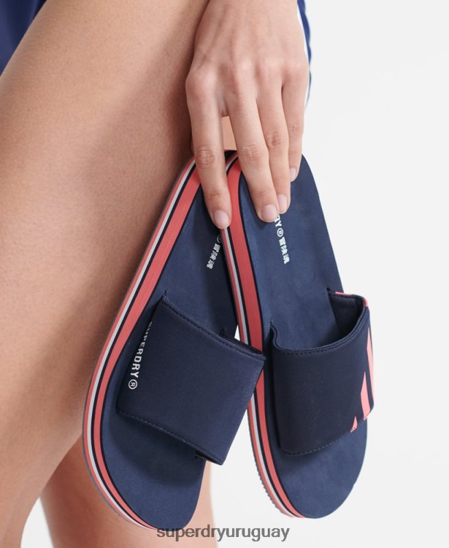 uy Superdry mujer deslizadores de deporte de natación Armada DT2N8Z6721 zapatos