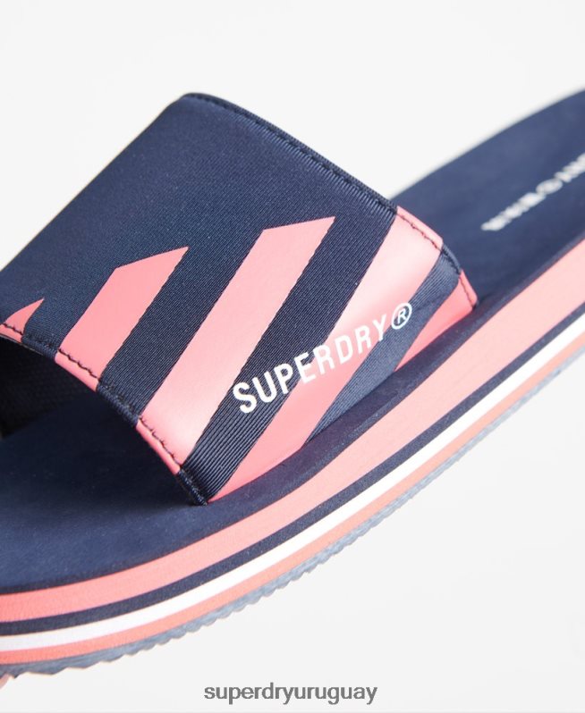 uy Superdry mujer deslizadores de deporte de natación Armada DT2N8Z6721 zapatos