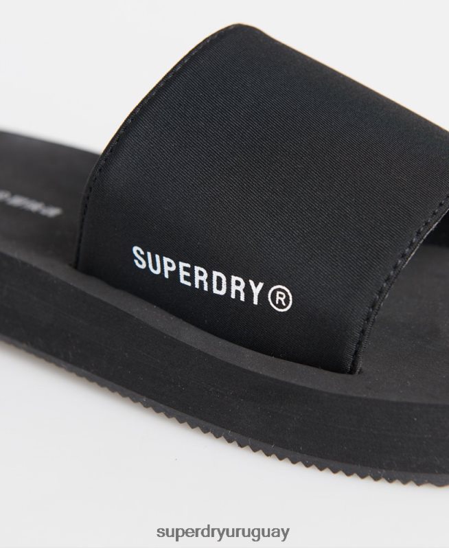 uy Superdry mujer deslizadores de deporte de natación negro DT2N8Z4207 zapatos