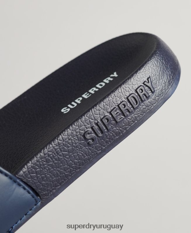 uy Superdry mujer deslizadores de piscina central Armada DT2N8Z4370 zapatos