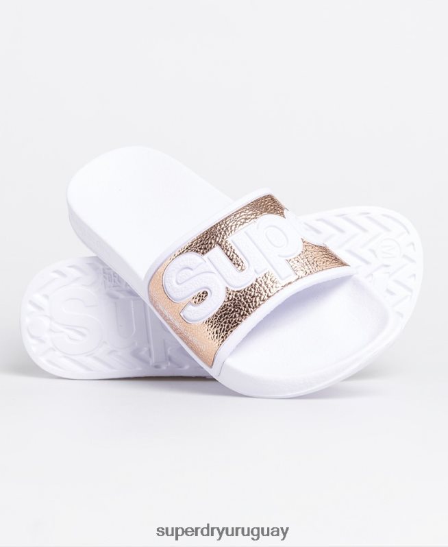 uy Superdry mujer deslizadores de piscina eva 2.0 rosa DT2N8Z6777 zapatos