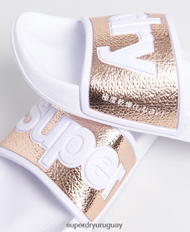 uy Superdry mujer deslizadores de piscina eva 2.0 rosa DT2N8Z6777 zapatos