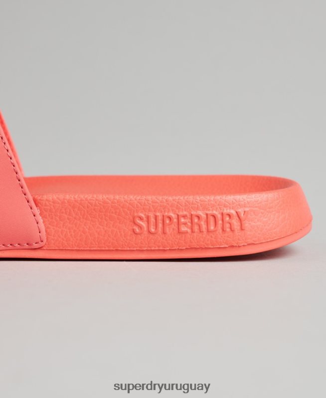 uy Superdry mujer deslizadores de piscina moldeados gráficos coral DT2N8Z4411 zapatos