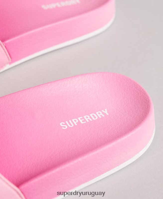 uy Superdry mujer deslizadores de tinte de inmersión de código rosa DT2N8Z4414 zapatos