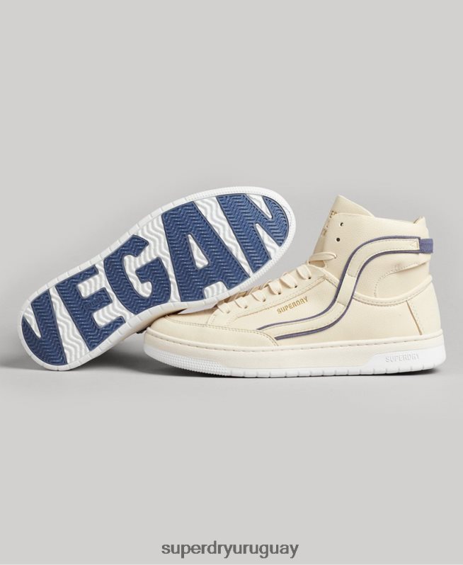 uy Superdry mujer tenis altos vintage vegan basket desnudo DT2N8Z6729 zapatos