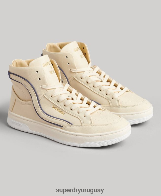 uy Superdry mujer tenis altos vintage vegan basket desnudo DT2N8Z6729 zapatos