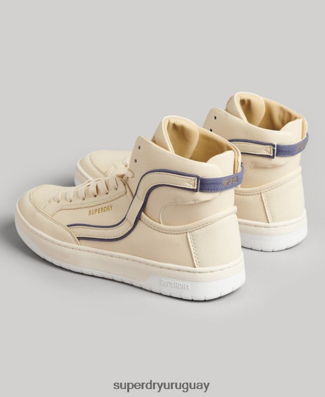 uy Superdry mujer tenis altos vintage vegan basket desnudo DT2N8Z6729 zapatos