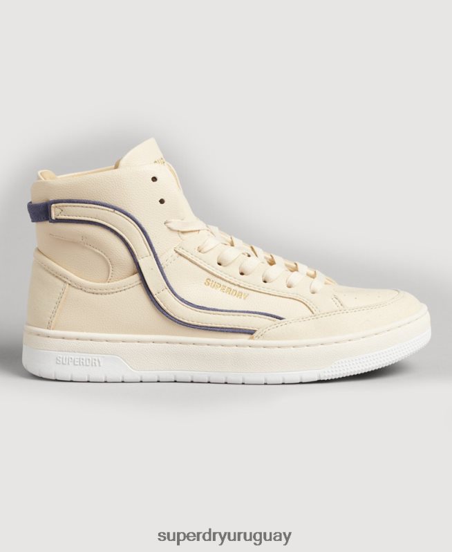uy Superdry mujer tenis altos vintage vegan basket desnudo DT2N8Z6729 zapatos