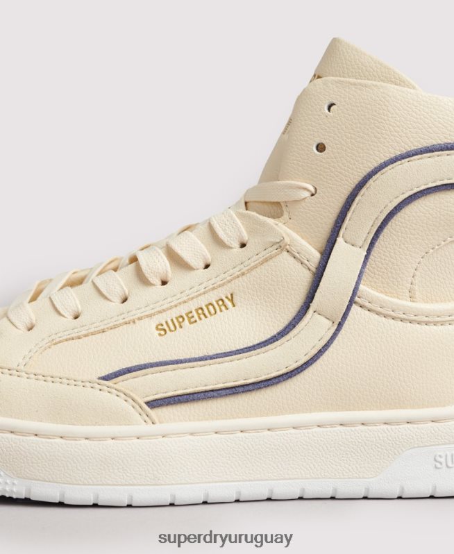 uy Superdry mujer tenis altos vintage vegan basket desnudo DT2N8Z6729 zapatos