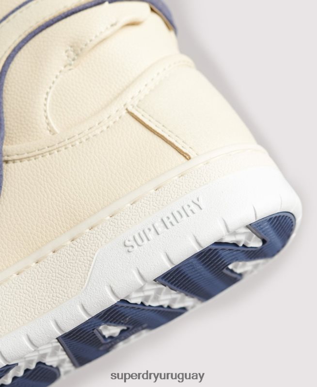 uy Superdry mujer tenis altos vintage vegan basket desnudo DT2N8Z6729 zapatos