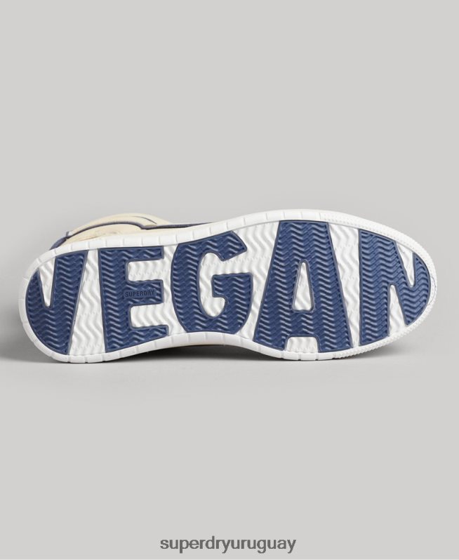 uy Superdry mujer tenis altos vintage vegan basket desnudo DT2N8Z6729 zapatos