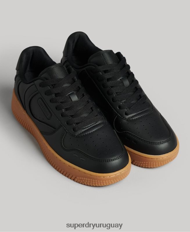 uy Superdry mujer zapatillas deportivas veganas gruesas negro DT2N8Z4349 zapatos
