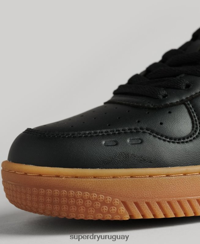 uy Superdry mujer zapatillas deportivas veganas gruesas negro DT2N8Z4349 zapatos