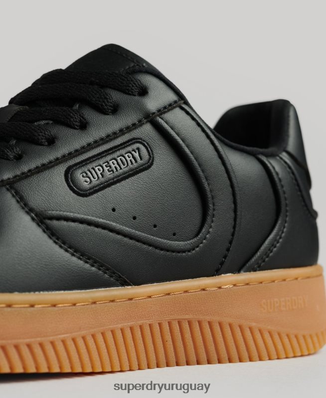 uy Superdry mujer zapatillas deportivas veganas gruesas negro DT2N8Z4349 zapatos
