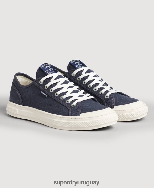 uy Superdry mujer tenis bajos veganos vintage con vulc sintético Armada DT2N8Z4420 zapatos