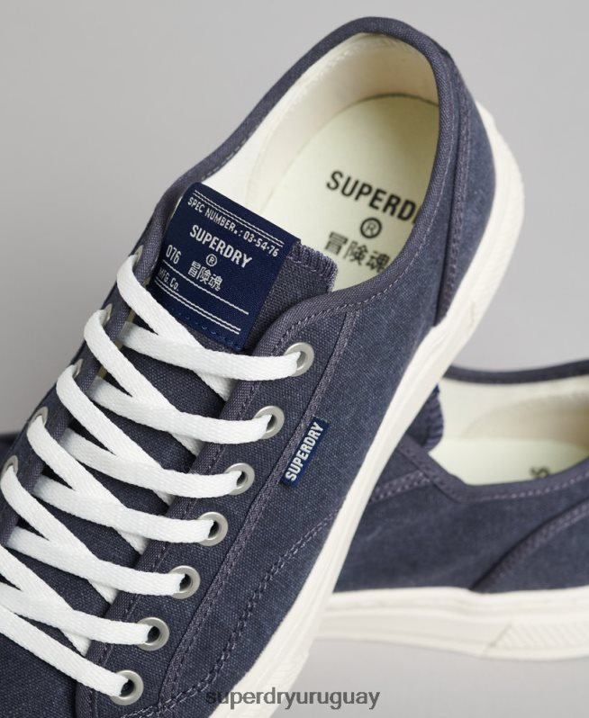 uy Superdry mujer tenis bajos veganos vintage con vulc sintético Armada DT2N8Z4420 zapatos