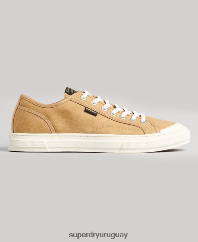 uy Superdry mujer tenis bajos veganos vintage con vulc sintético beige DT2N8Z4347 zapatos