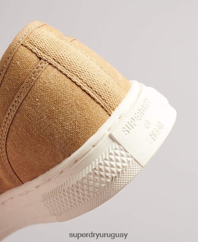 uy Superdry mujer tenis bajos veganos vintage con vulc sintético beige DT2N8Z4347 zapatos