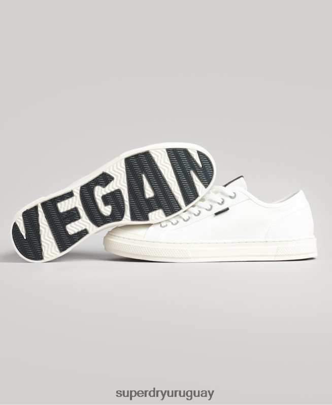 uy Superdry mujer tenis bajos veganos vintage con vulc sintético crema DT2N8Z4364 zapatos