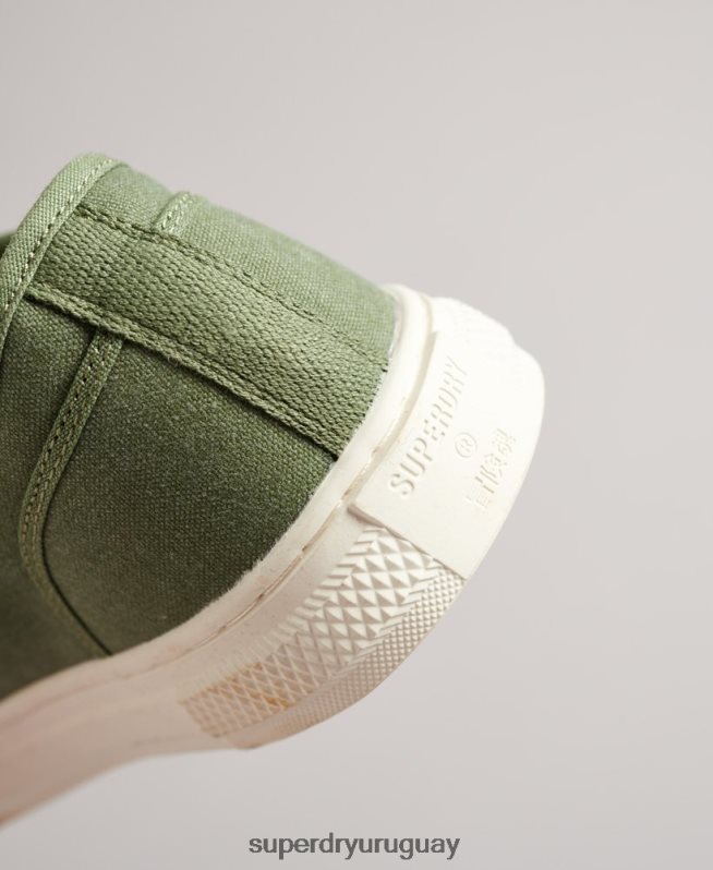 uy Superdry mujer tenis bajos veganos vintage con vulc sintético verde DT2N8Z4423 zapatos