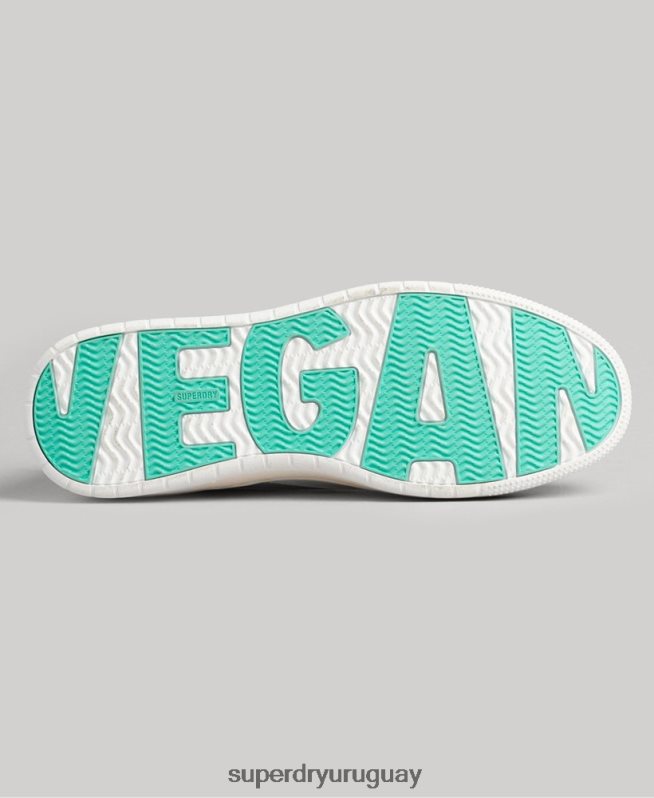 uy Superdry mujer tenis bajos vintage vegan basket blanco DT2N8Z4363 zapatos