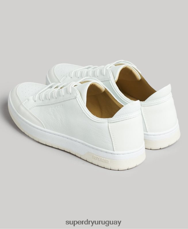 uy Superdry mujer tenis bajos vintage vegan basket blanco DT2N8Z4365 zapatos