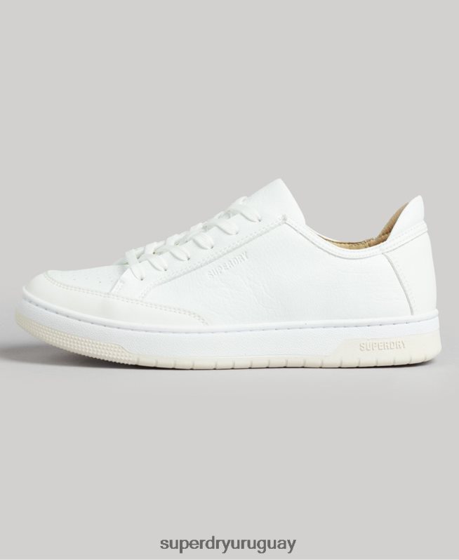 uy Superdry mujer tenis bajos vintage vegan basket blanco DT2N8Z4365 zapatos