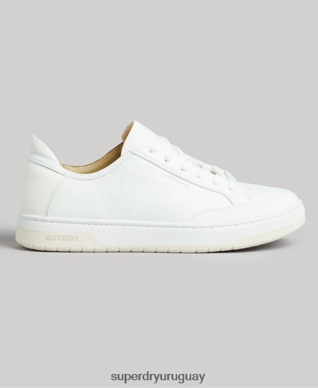 uy Superdry mujer tenis bajos vintage vegan basket blanco DT2N8Z4365 zapatos
