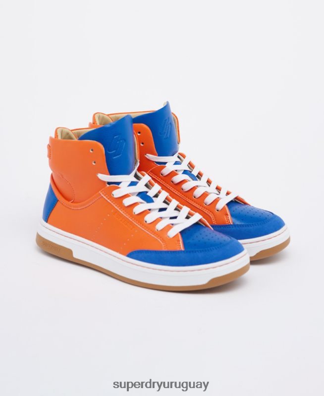 uy Superdry mujer zapatillas altas vegan basket sport azul DT2N8Z4405 zapatos