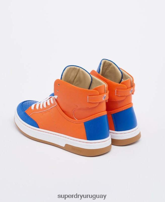 uy Superdry mujer zapatillas altas vegan basket sport azul DT2N8Z4405 zapatos