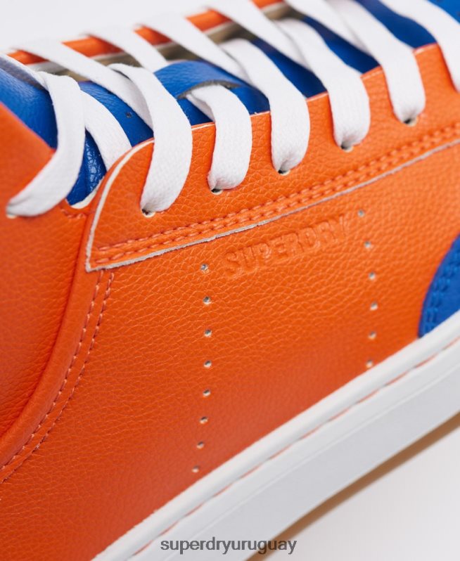 uy Superdry mujer zapatillas altas vegan basket sport azul DT2N8Z4405 zapatos