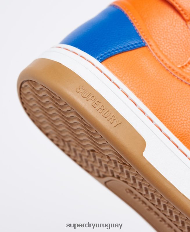 uy Superdry mujer zapatillas altas vegan basket sport azul DT2N8Z4405 zapatos