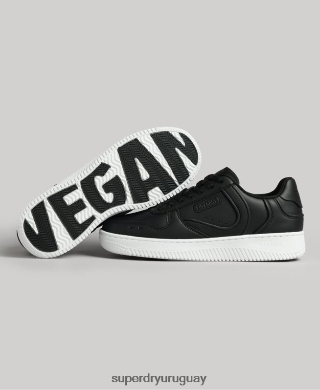 uy Superdry mujer zapatillas deportivas veganas gruesas negro DT2N8Z4362 zapatos