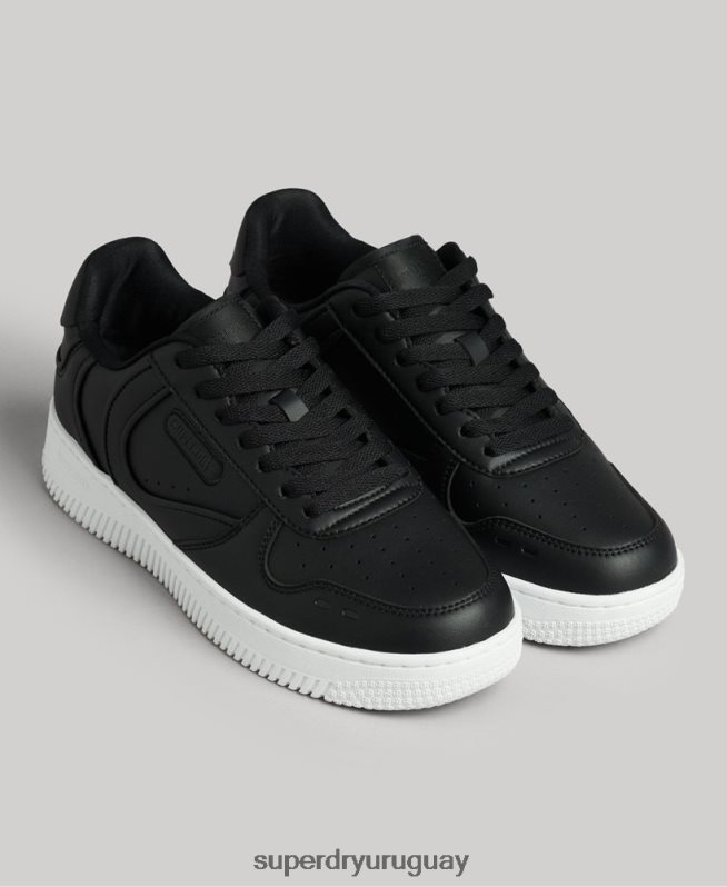 uy Superdry mujer zapatillas deportivas veganas gruesas negro DT2N8Z4362 zapatos