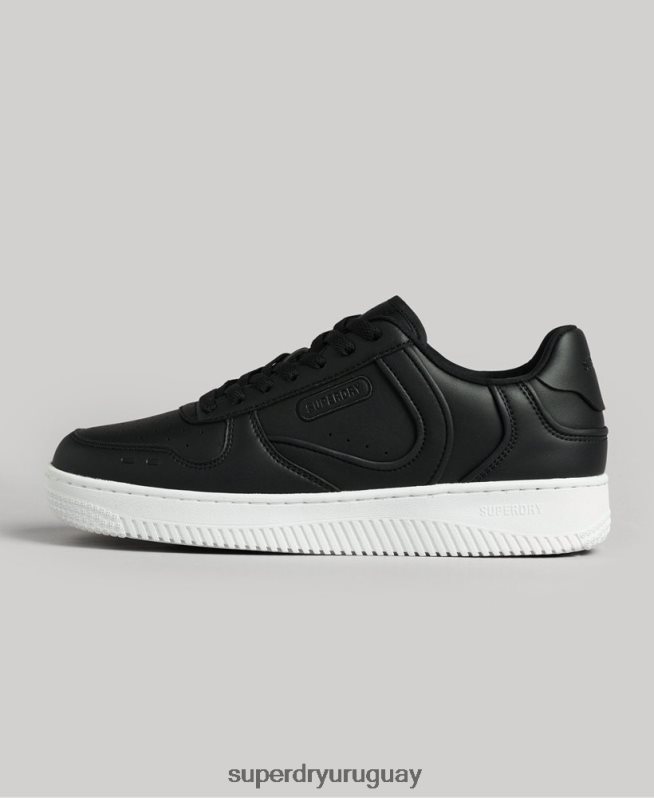 uy Superdry mujer zapatillas deportivas veganas gruesas negro DT2N8Z4362 zapatos