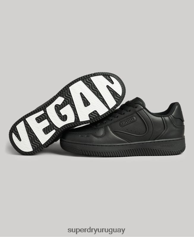 uy Superdry mujer zapatillas deportivas veganas gruesas negro DT2N8Z4425 zapatos