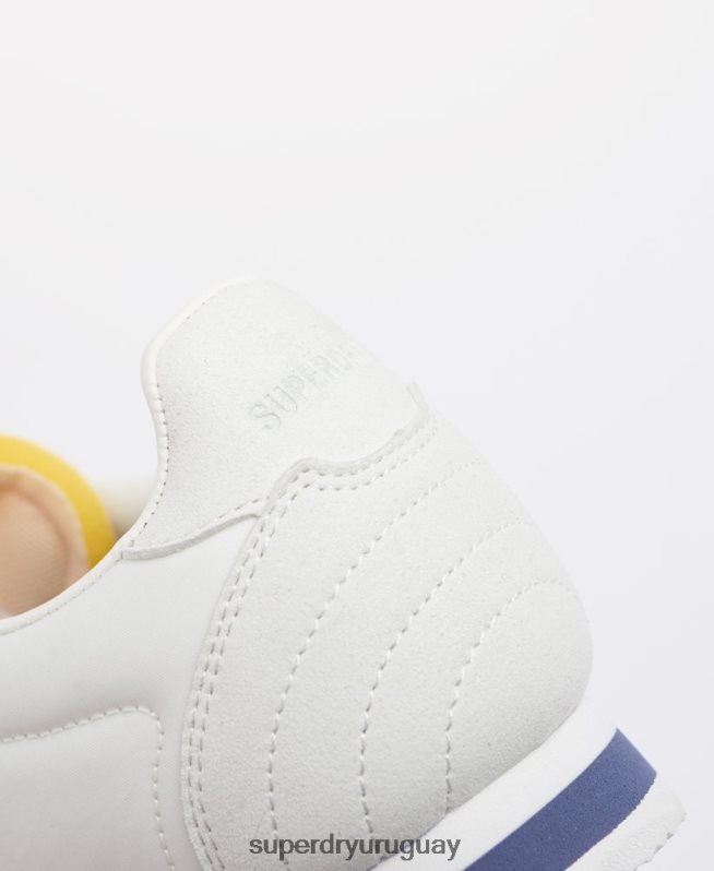 uy Superdry mujer zapatos de corredor de pista retro veganos azul DT2N8Z4418 zapatos