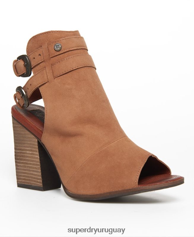 uy Superdry mujer zapatos de tacón camilla marrón DT2N8Z4429 zapatos